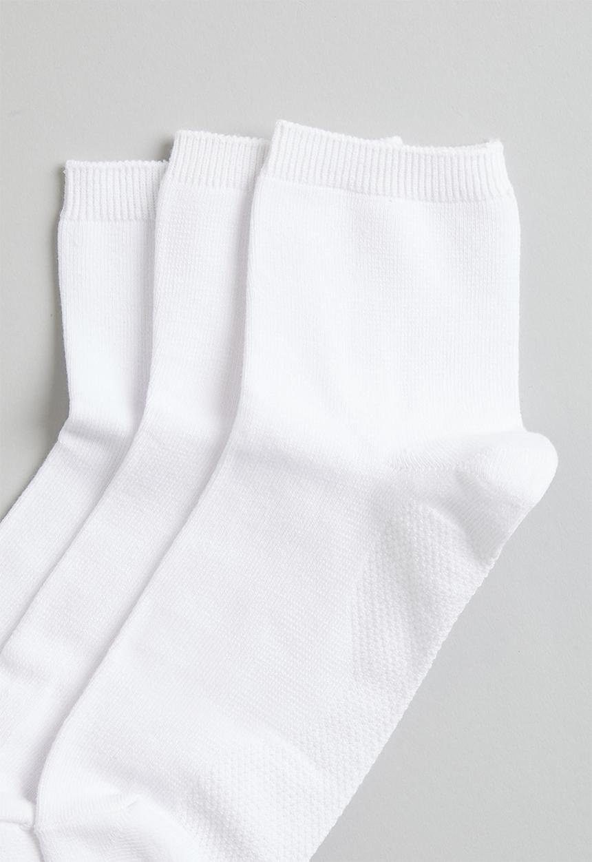 Superbalist - 3 pack socks - white