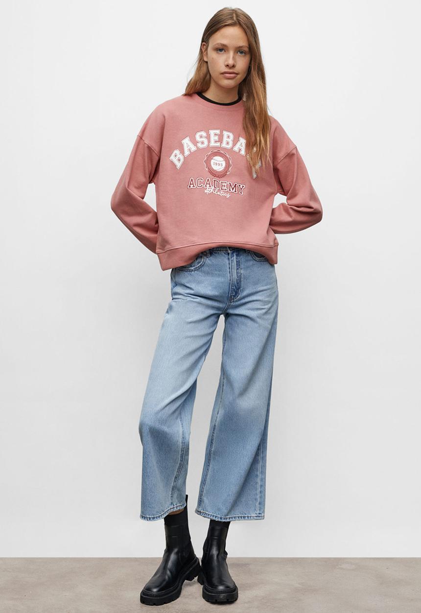 MANGO - Sweatshirt  baseball - light pink