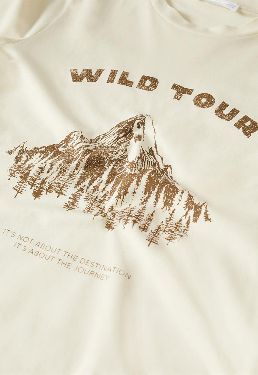 MANGO - T-shirt arizona - light beige