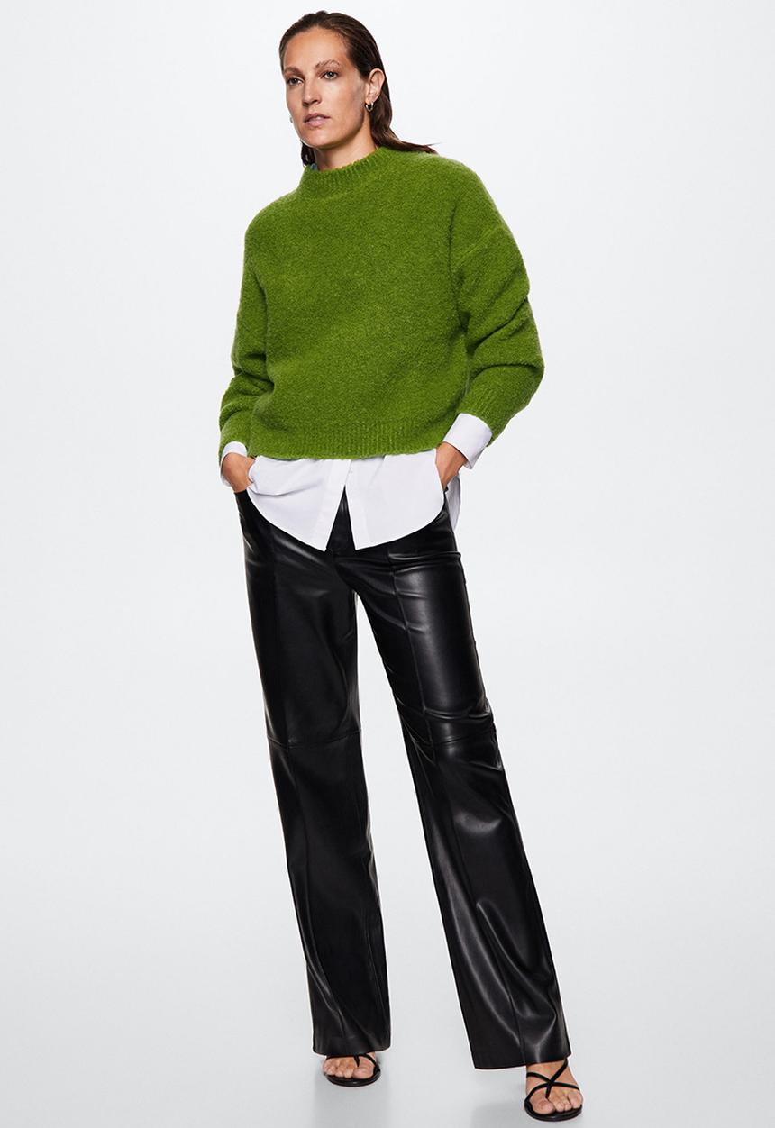 MANGO - Sweater ronda - medium green