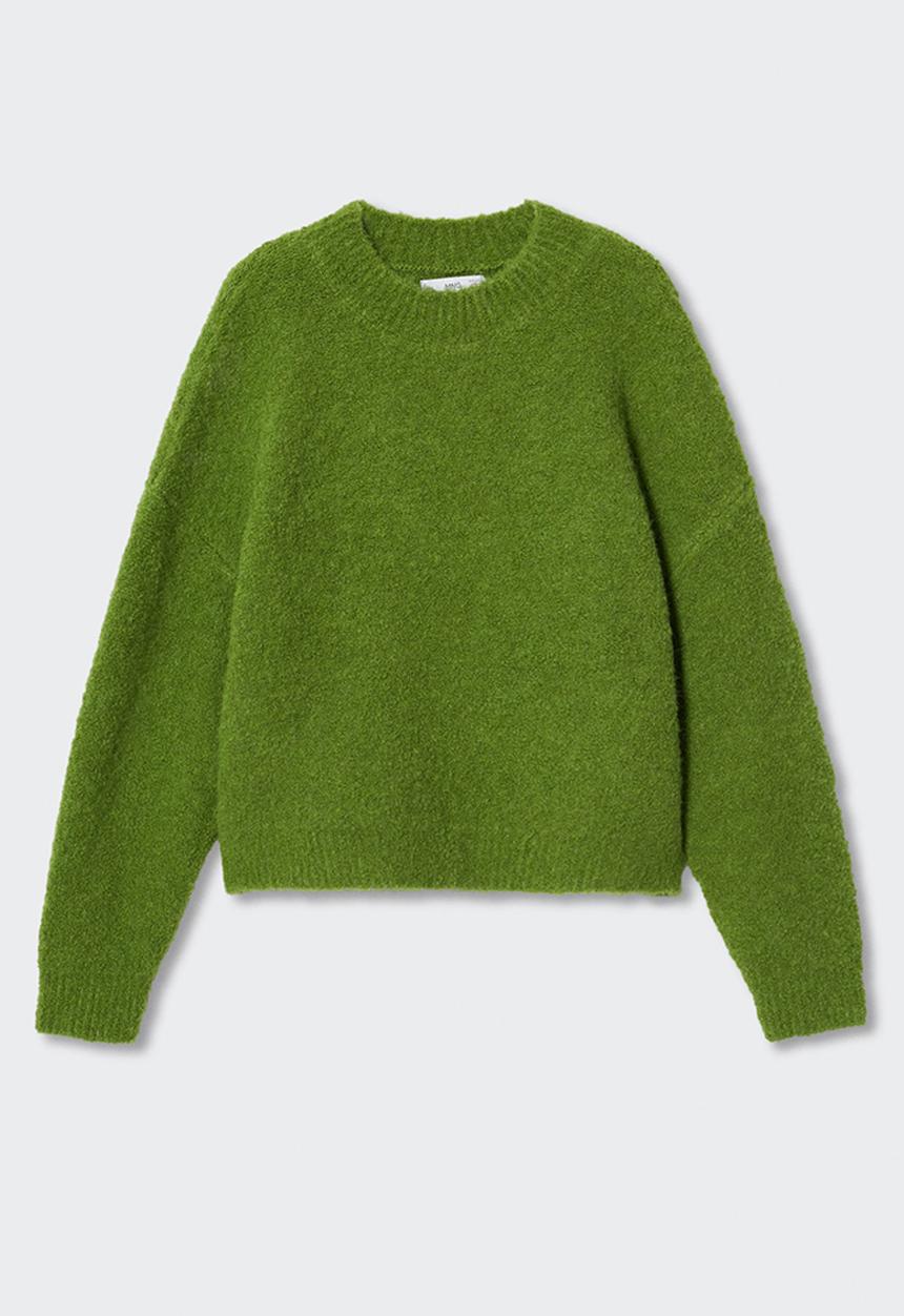 MANGO - Sweater ronda - medium green