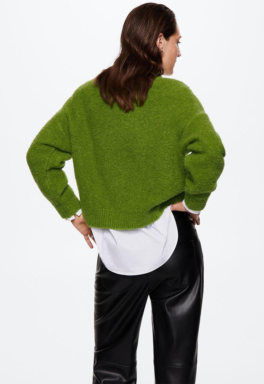 MANGO - Sweater ronda - medium green