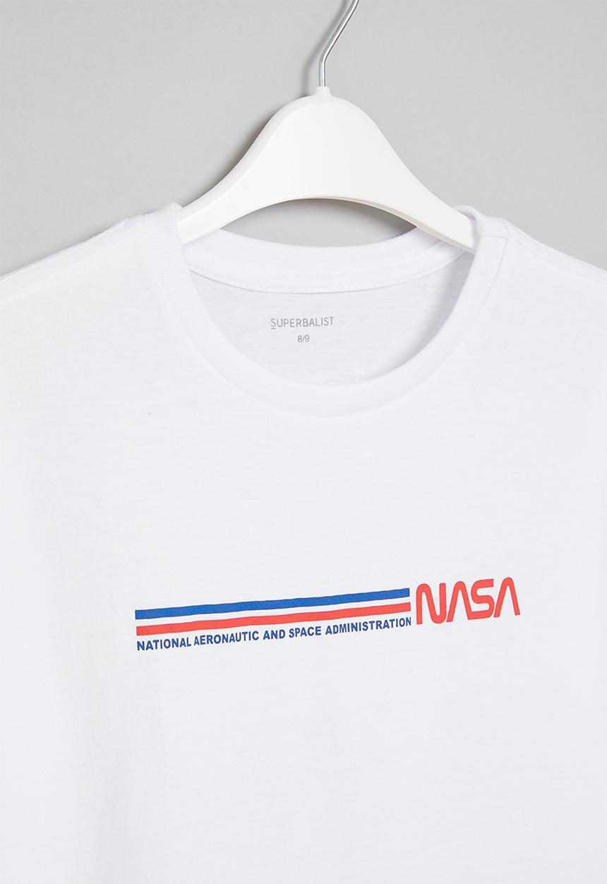 Superbalist - Boys nasa long sleeve T-shirt - white