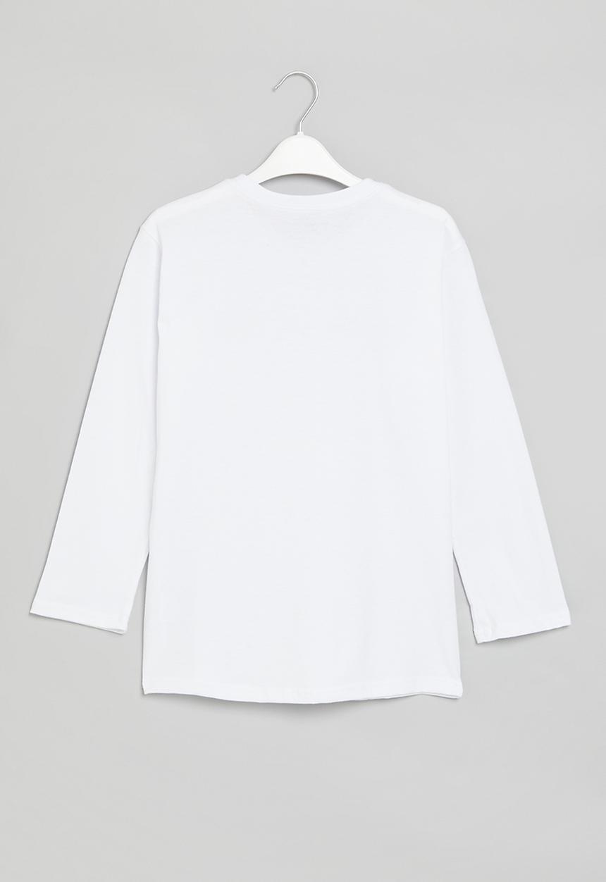 Superbalist - Boys nasa long sleeve T-shirt - white