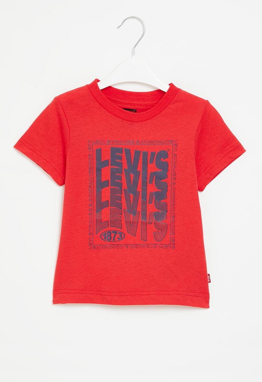 Levi’s® - Lvb wavy logo tee shirt - tomato
