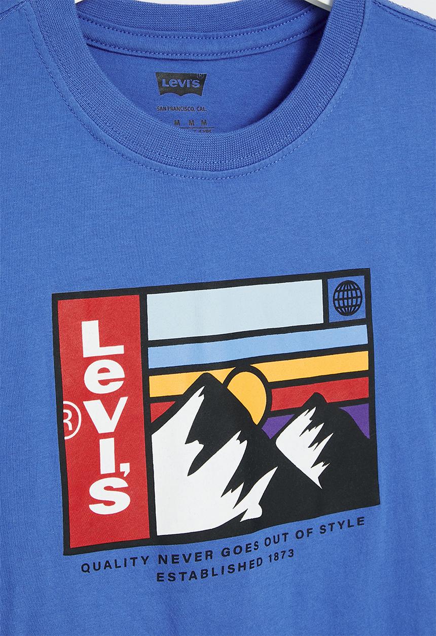 Levi’s® - Lvb mountain logo tee - nebulas blue