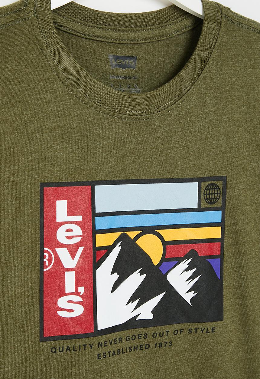 Levi’s® - Lvb mountain logo tee - dark olive heather