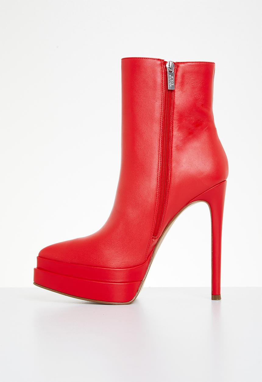 Steve Madden - Fyre boot - red leather