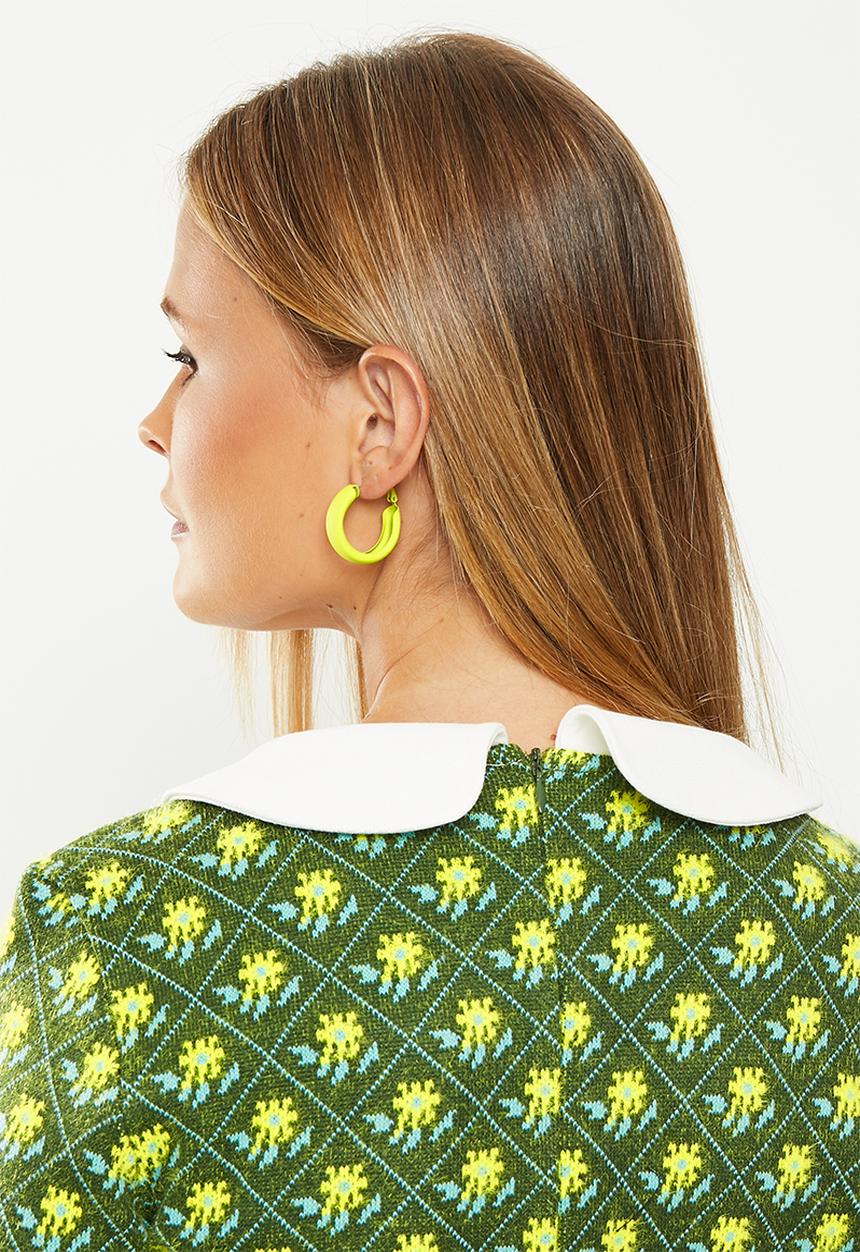 Glamorous - Peterpan collar mini dress - green