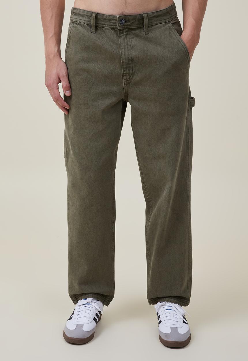 Cotton On - Baggy jean - worker washed olive