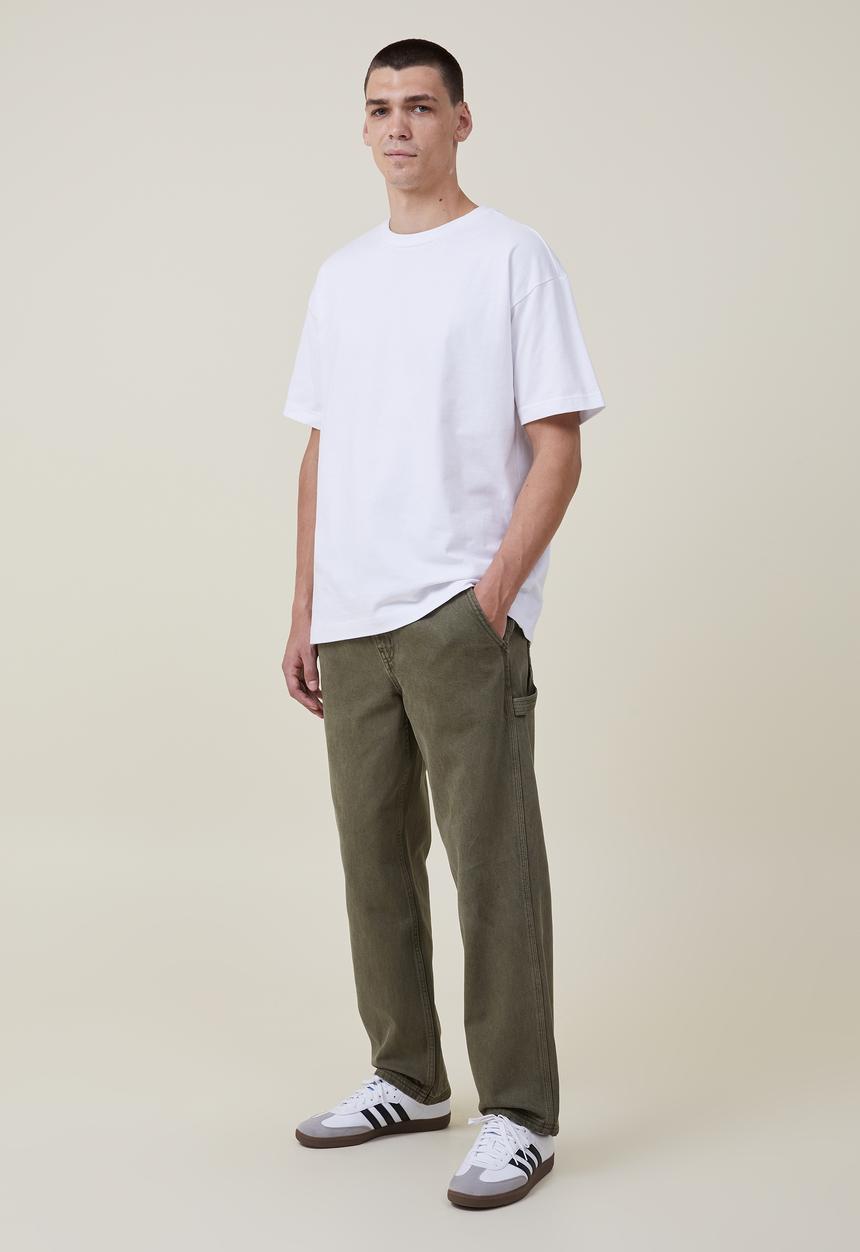 Cotton On - Baggy jean - worker washed olive