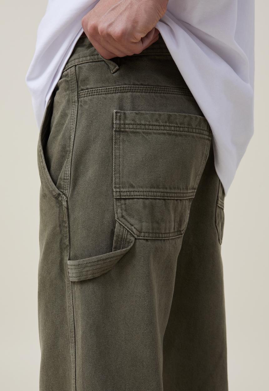 Cotton On - Baggy jean - worker washed olive