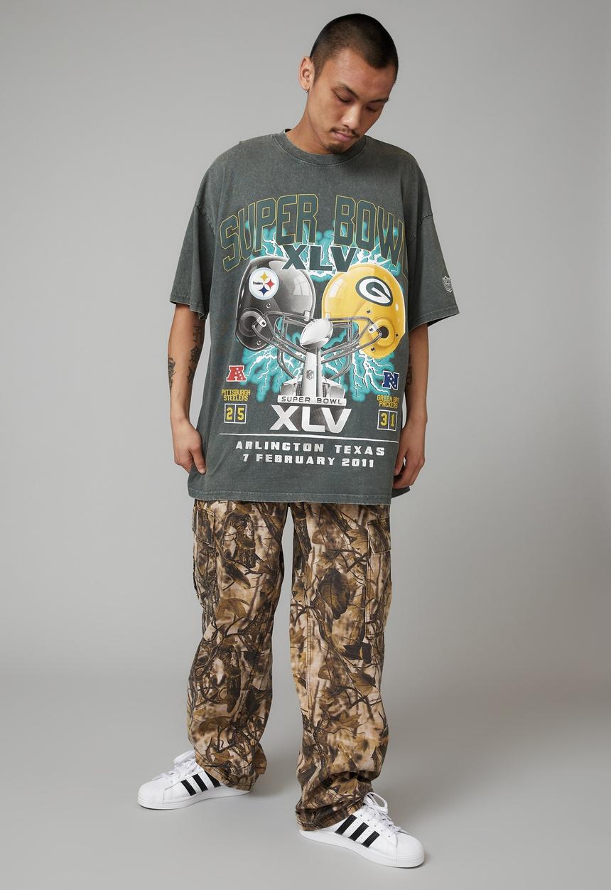Factorie - Baggy rip stop cargo pant - woodland camo