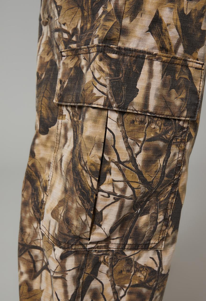 Factorie - Baggy rip stop cargo pant - woodland camo