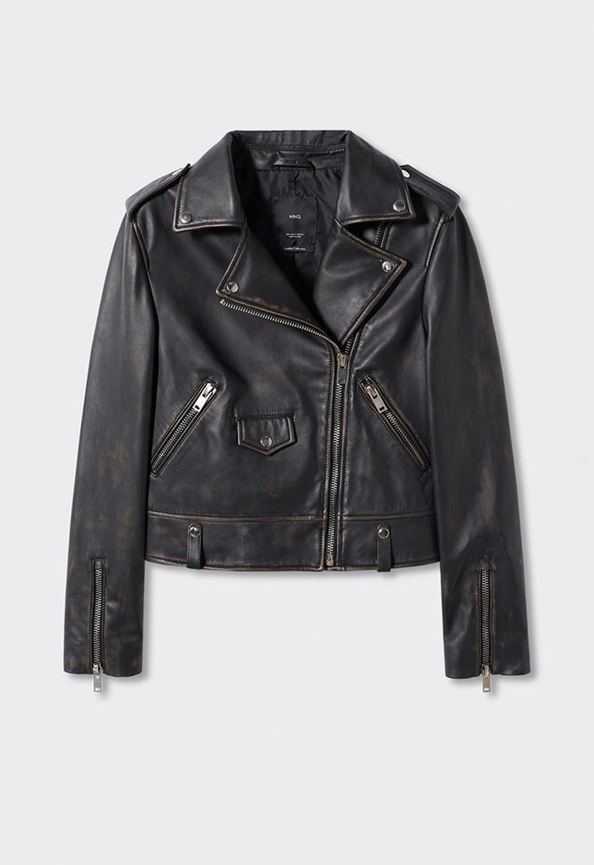 MANGO - Jacket liza - dark brown