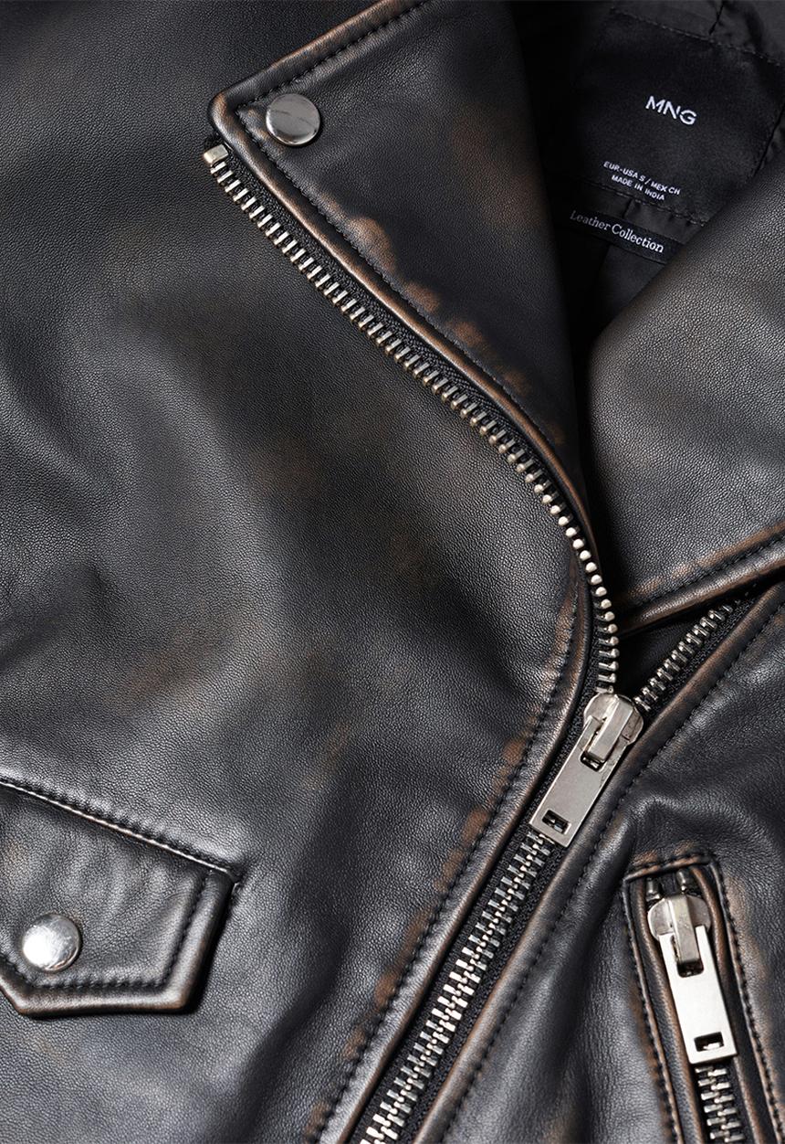 MANGO - Jacket liza - dark brown