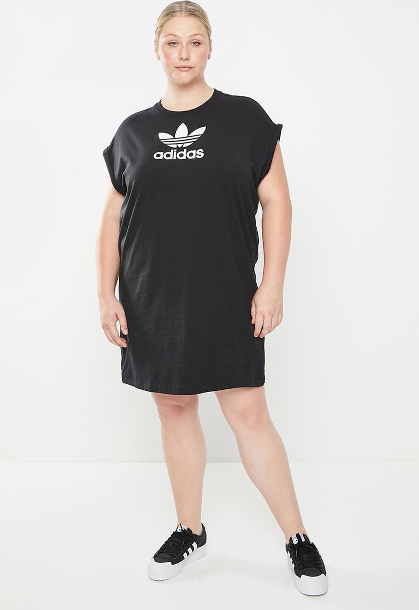 adidas Originals - Plus tref t dress lf w - black