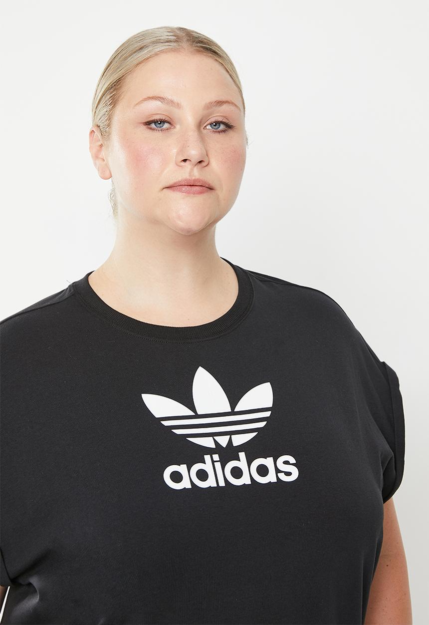 adidas Originals - Plus tref t dress lf w - black
