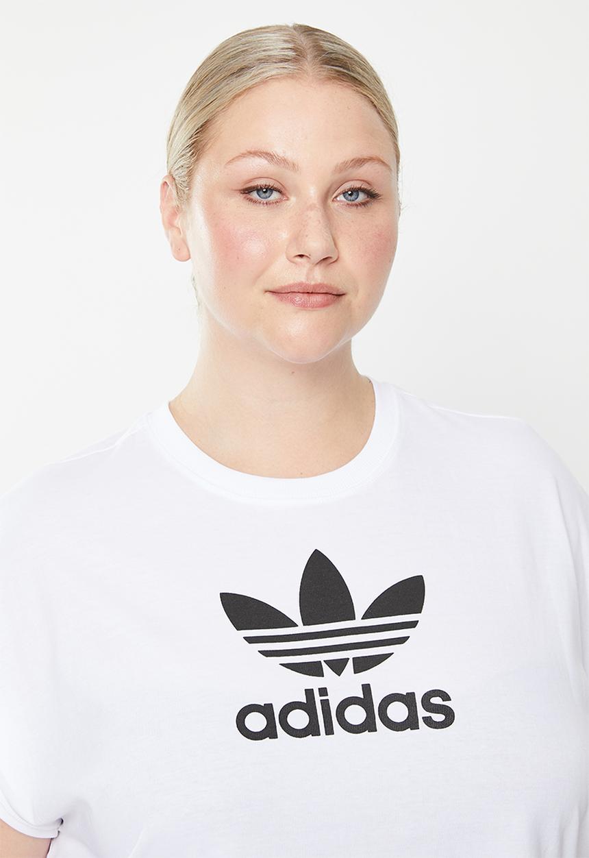 adidas Originals - Plus crop t lf w - white