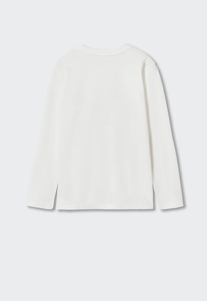 MANGO - T-shirt  motorful - white