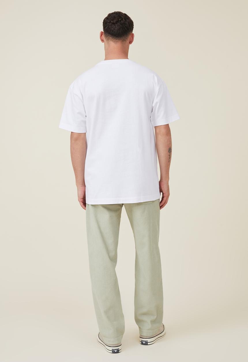 Cotton On - Loose fit pant - field green cord 