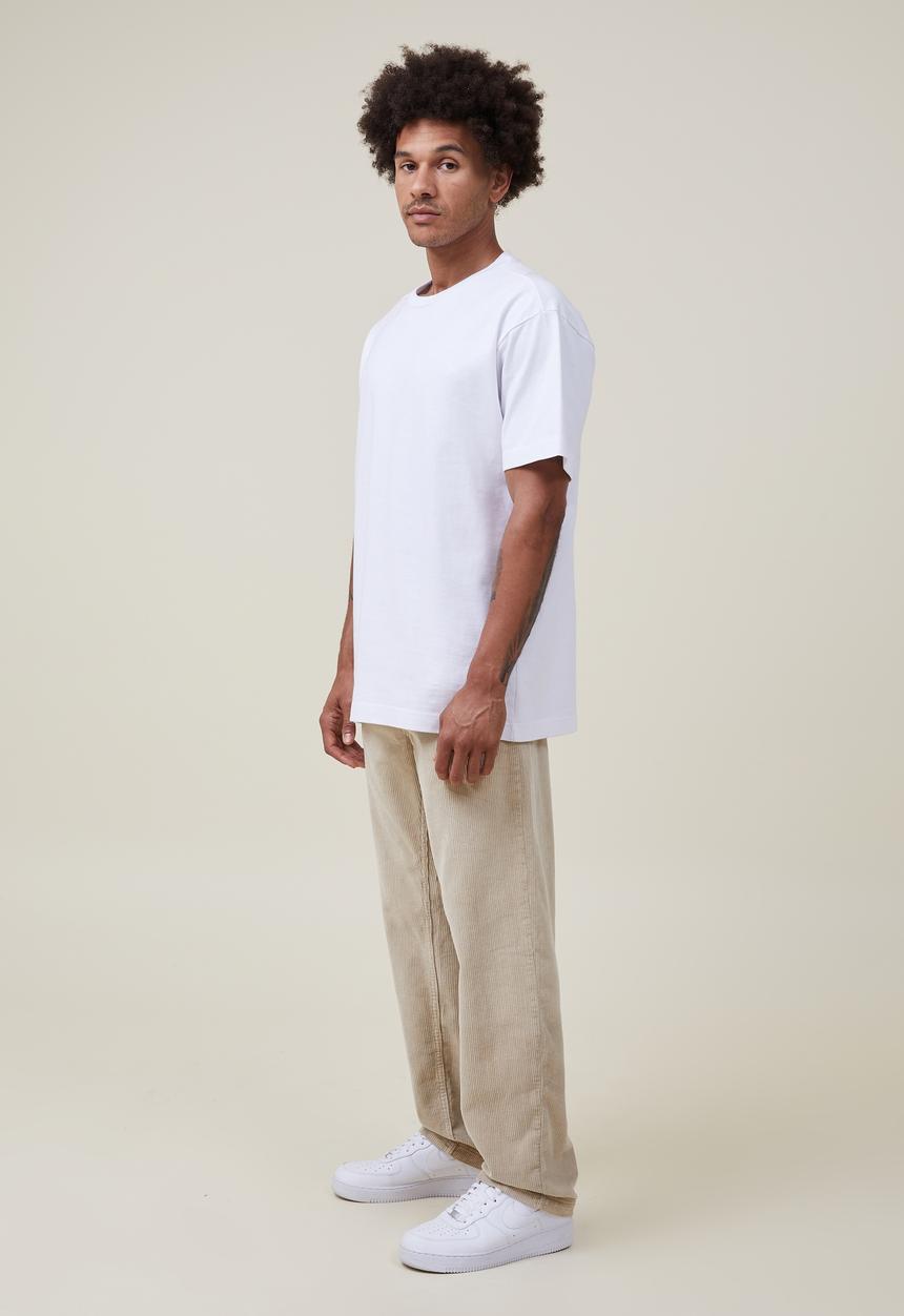 Cotton On - Loose fit pant - sand cord