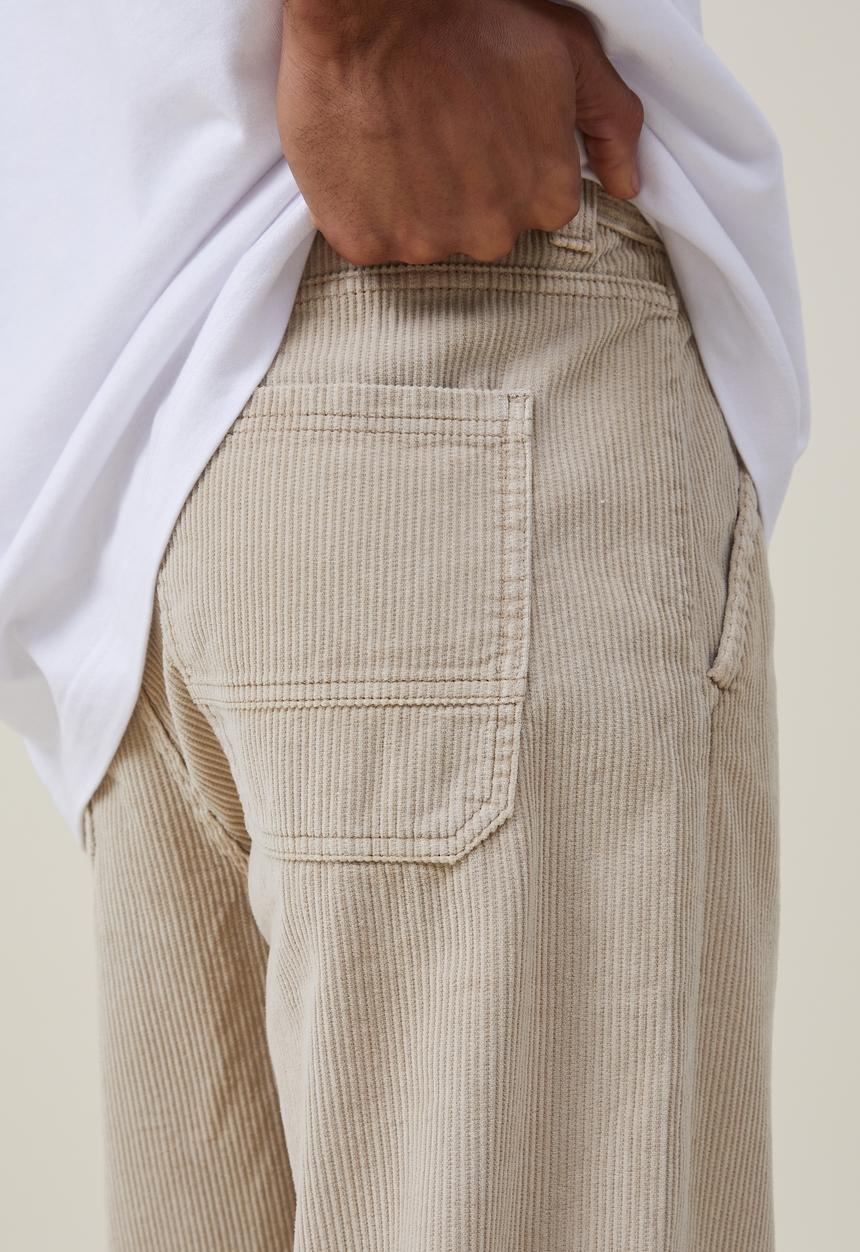 Cotton On - Loose fit pant - sand cord