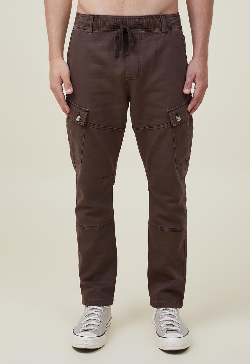 Cotton On - Military cargo pant - chocolate