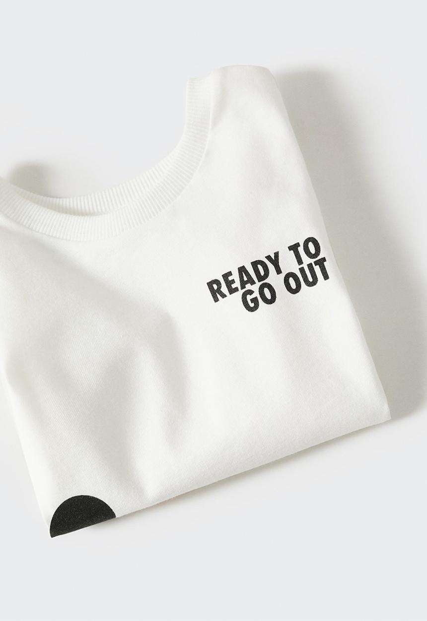 MANGO - T-shirt mpluto - white
