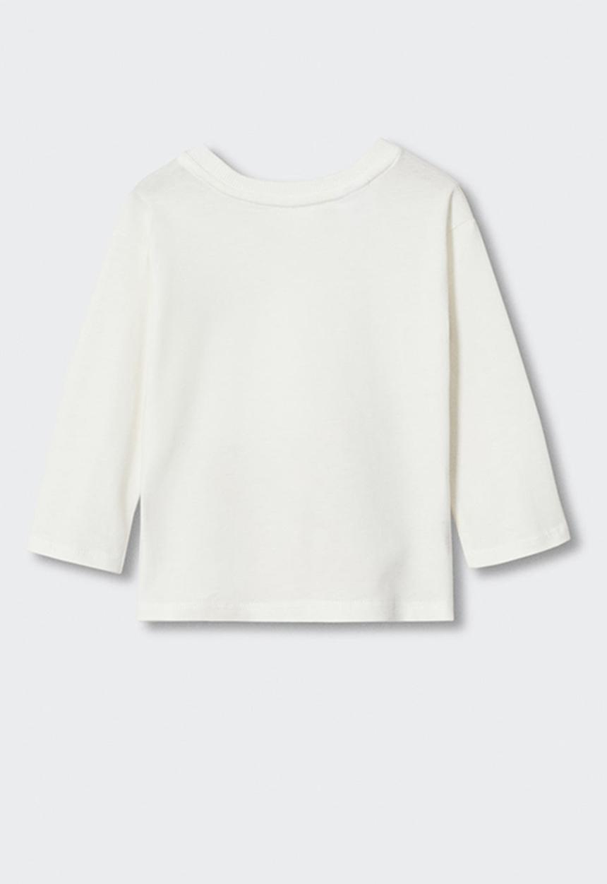 MANGO - T-shirt mpluto - white