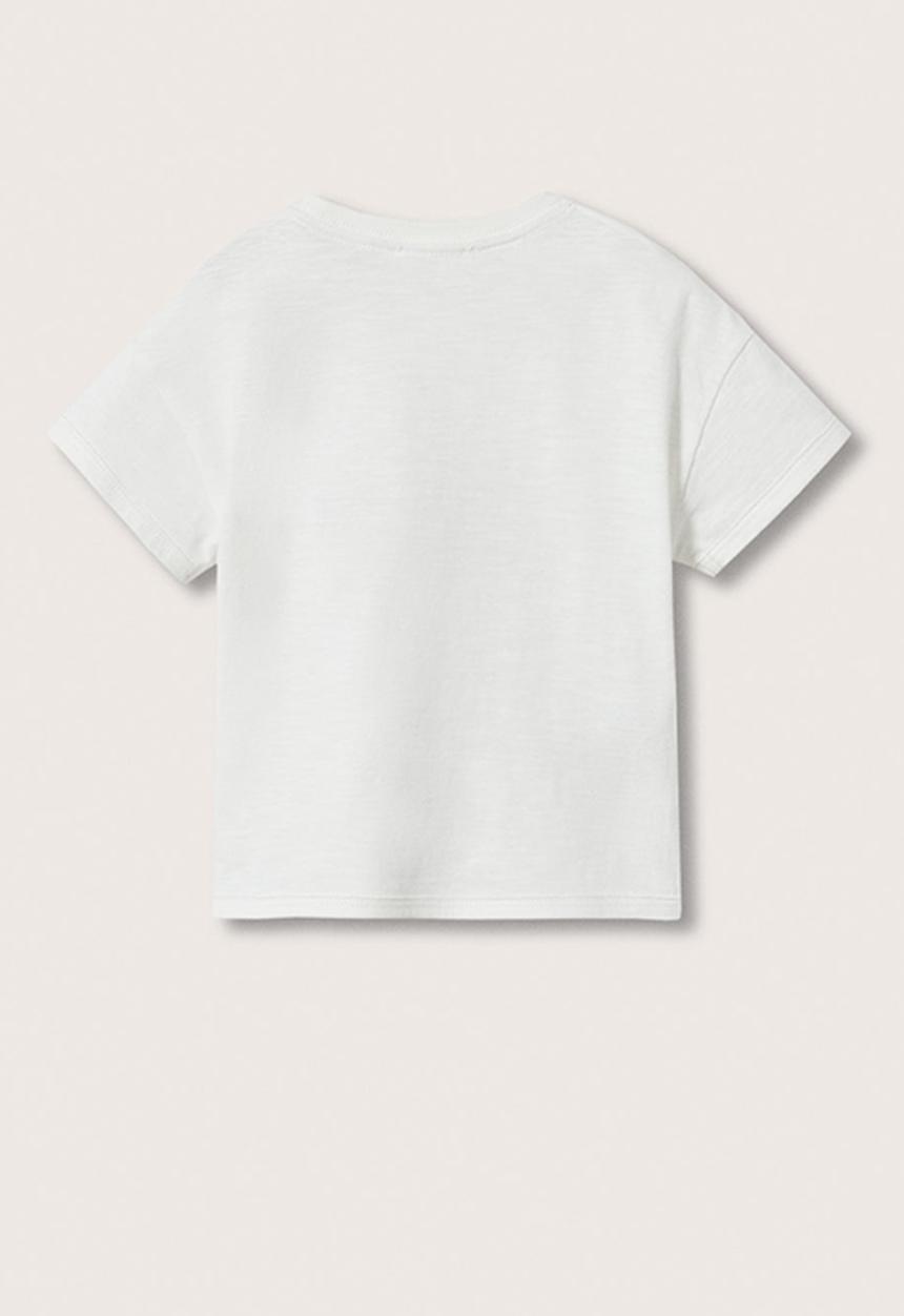 MANGO - T-shirt  wild - white