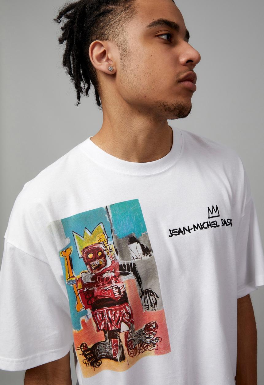 Factorie - Oversized basquiat T-shirt - lcn bsq white/basquiat gallery