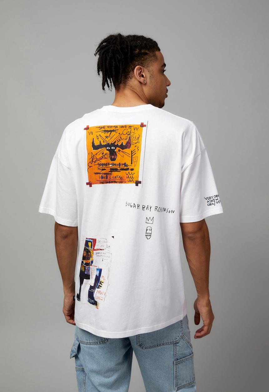 Factorie - Oversized basquiat T-shirt - lcn bsq white/basquiat gallery