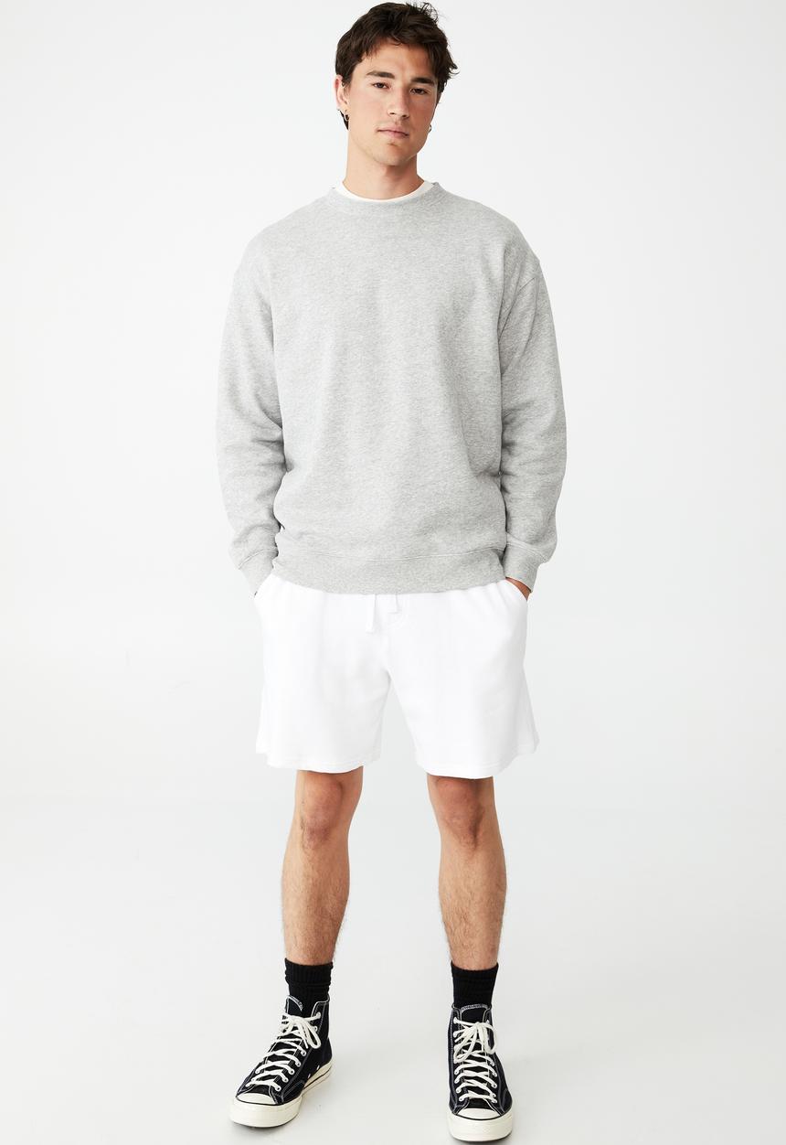 Cotton On - Oversized crew fleece - light grey marle