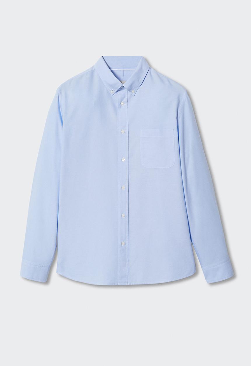 MANGO - Shirt oxford - blue