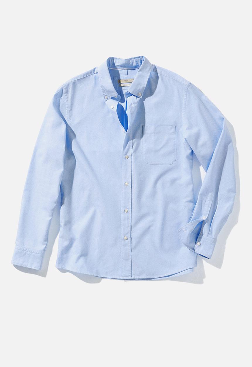 MANGO - Shirt oxford - blue
