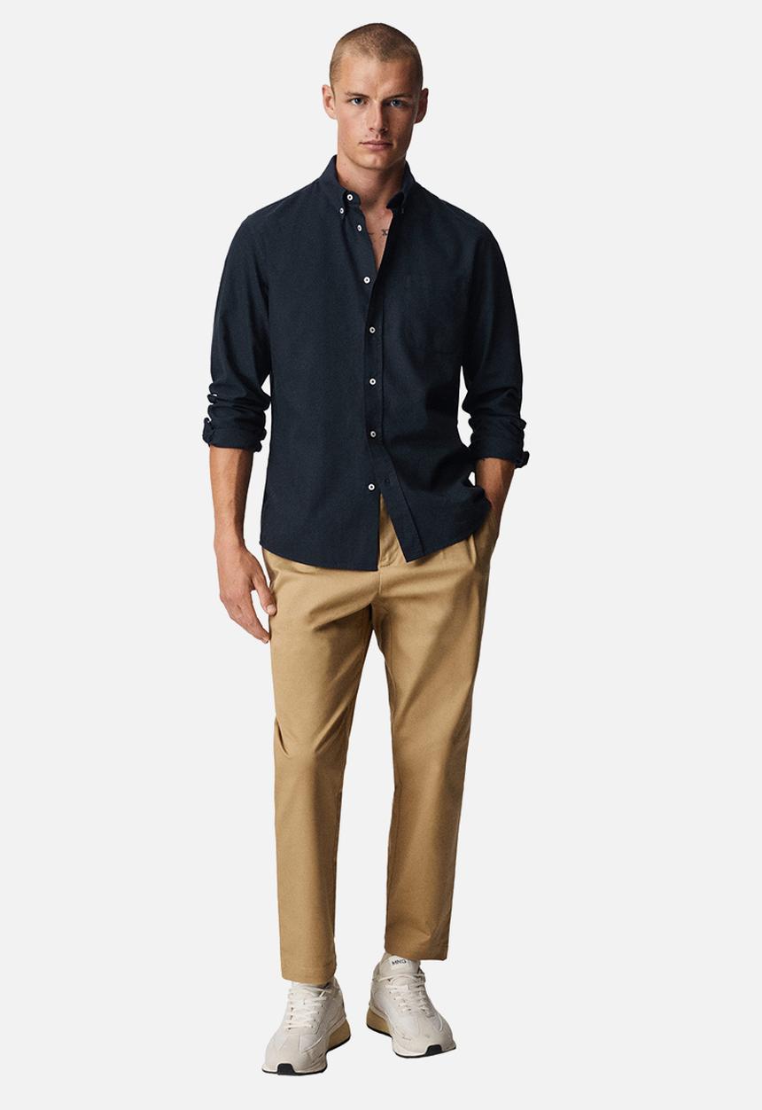MANGO - Shirt oxford - navy