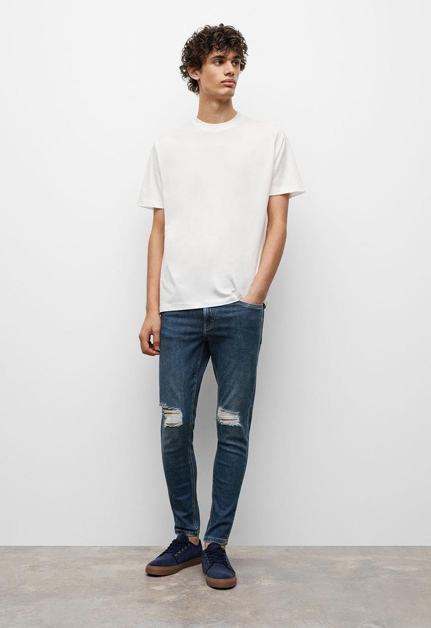 MANGO - Jeans spskintb - open blue