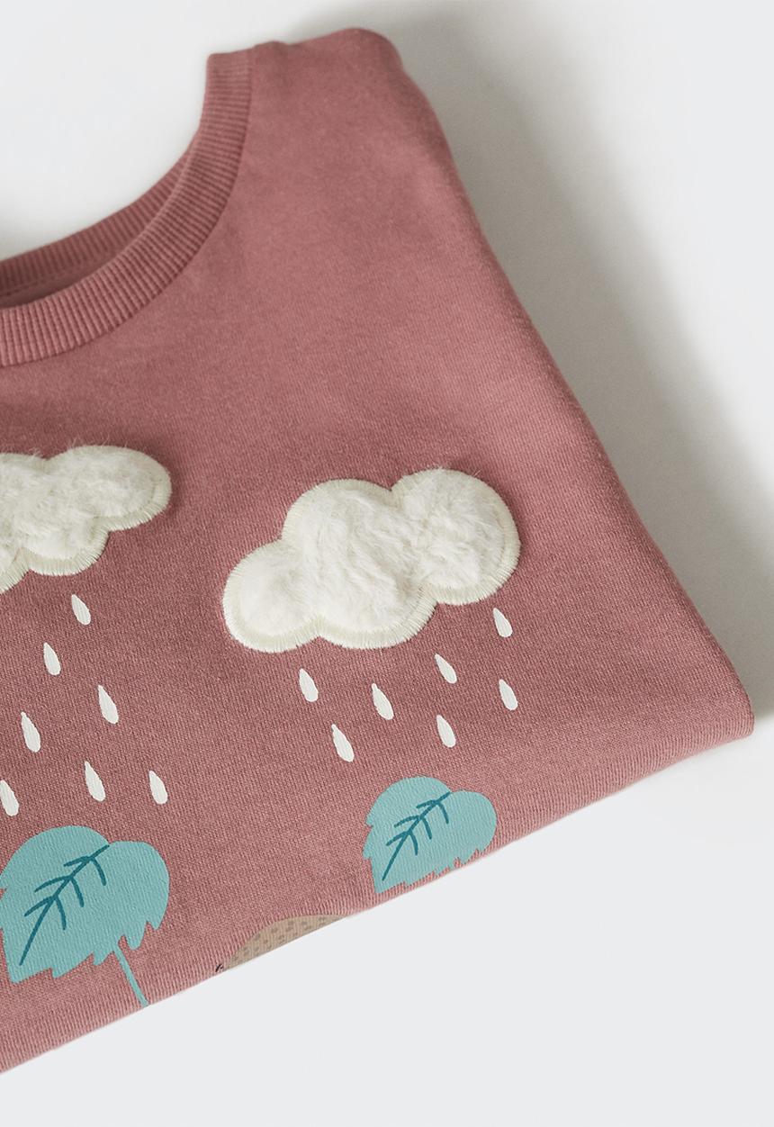 MANGO - T-shirt fur - pink
