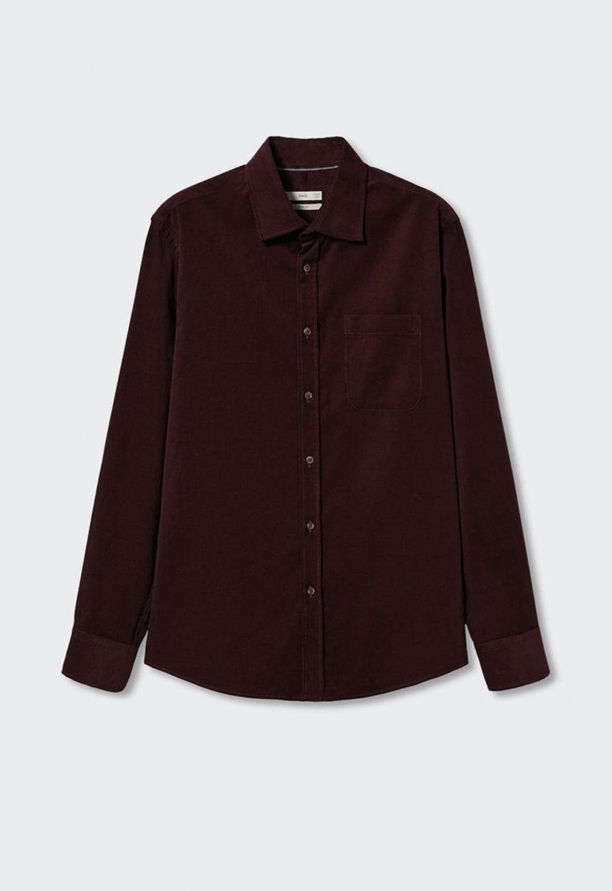 MANGO - Shirt tadi - burgundy