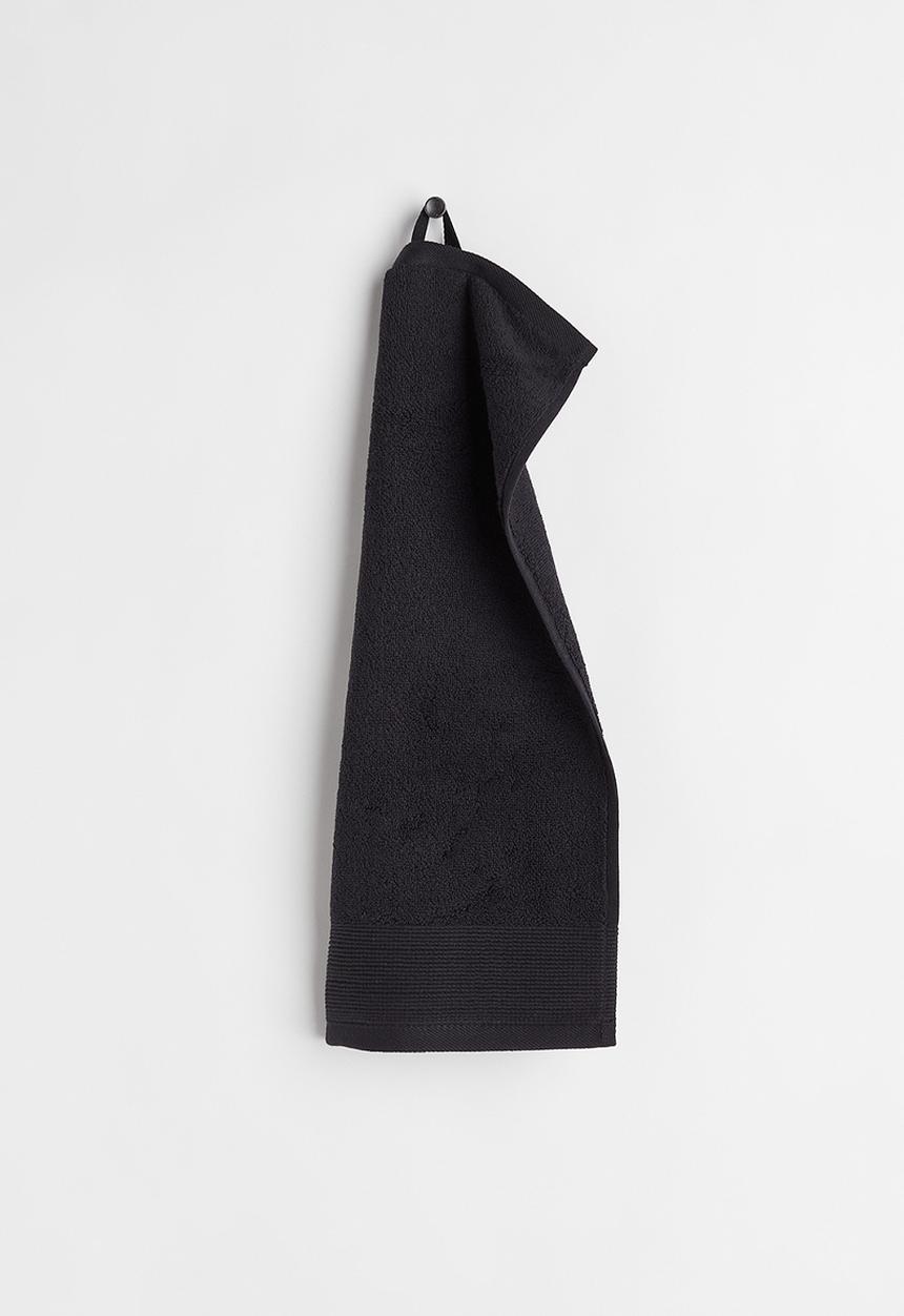 H&M - Cotton terry guest towels - black