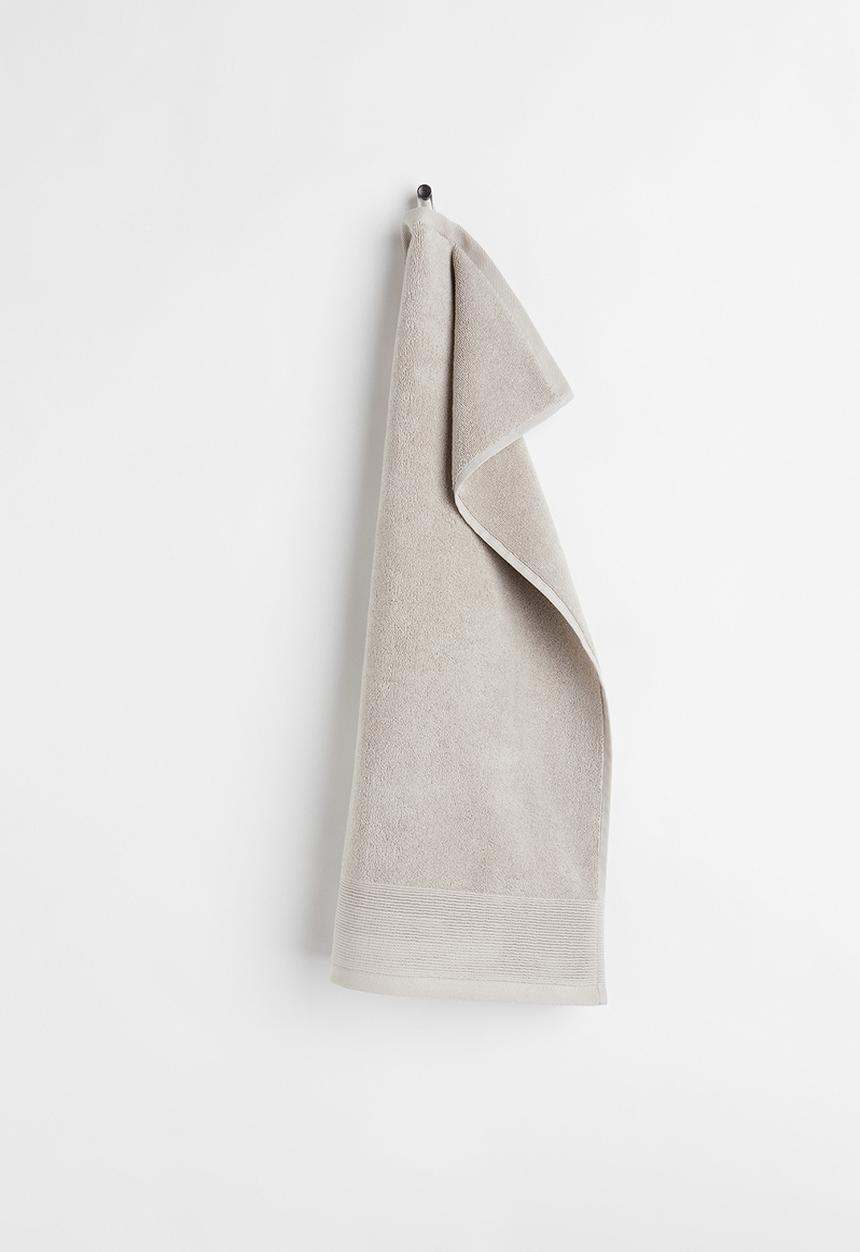 H&M - Cotton terry hand towel - beige