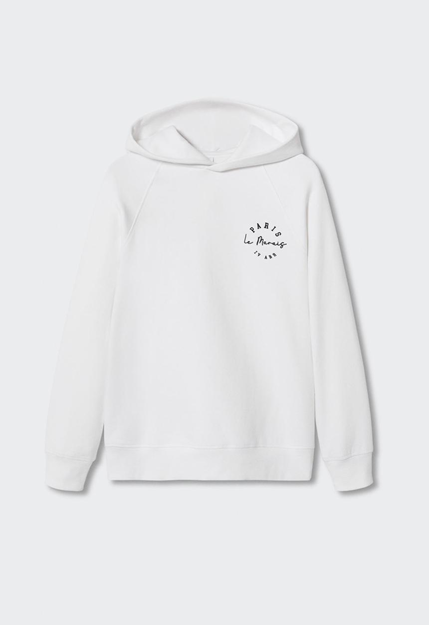 MANGO - Sweatshirt arlethw paris - white