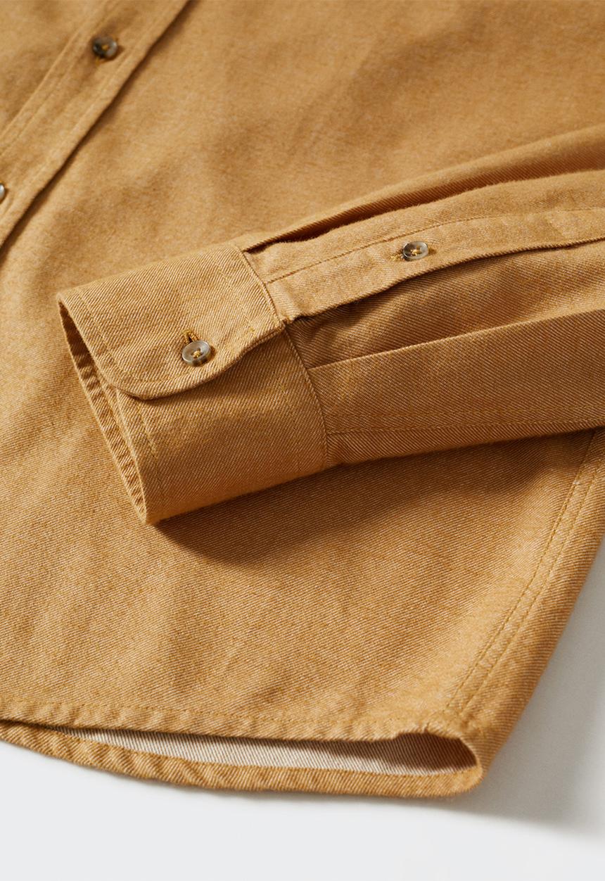 MANGO - Shirt twill - ochre