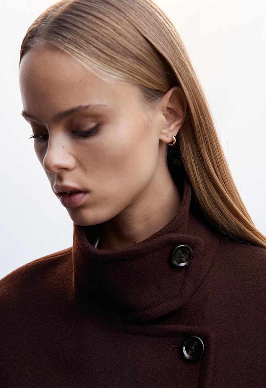MANGO - Coat imagine - dark red