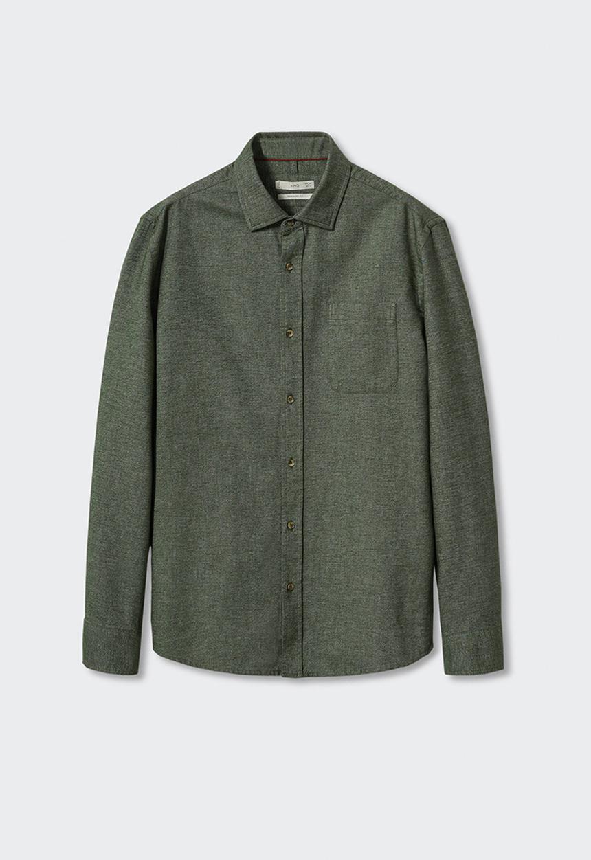 MANGO - Shirt twill - khaki
