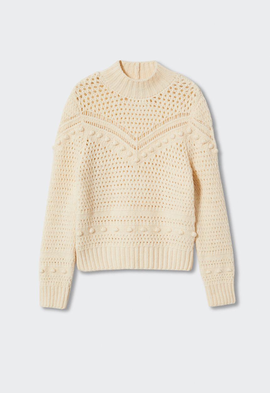 MANGO - Sweater canica - beige