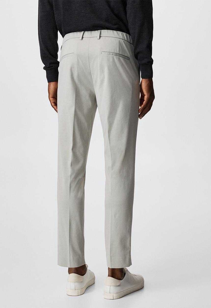 MANGO - Trousers fabre - ice grey