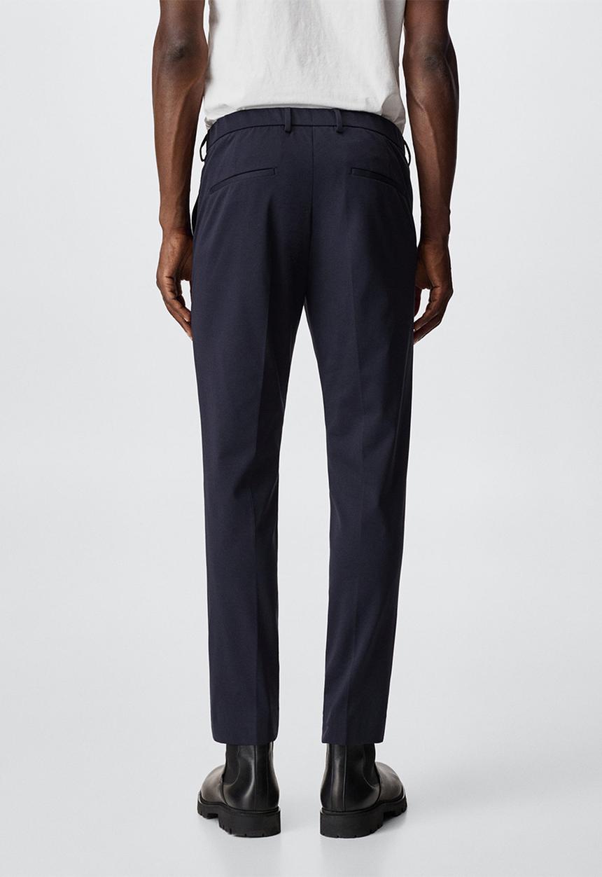 MANGO - Trousers fabre - dark navy