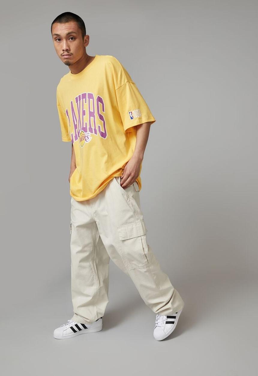Factorie - BAGGY RIP STOP CARGO PANT - IVORY